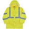 Ergodyne Hi-Vis Rain Jacket, Polyurethane, 150D Oxford Polyester, Class 3 Type R, Lime, L 8366 - alternate 1